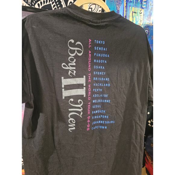 Rare Vintage 1994 Boyz II Men All Around The World Tour Tee Size Large - Picture 8 of 8